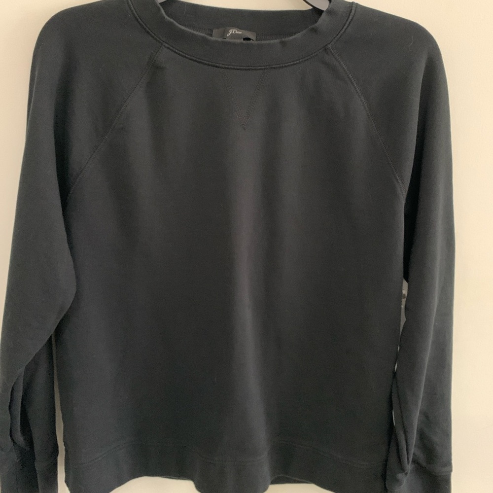 J. Crew Ladies Teens or Tweens Black Crewneck Sweatshirt